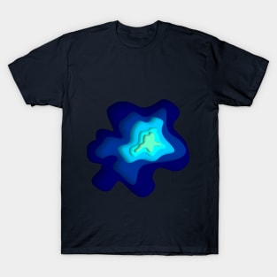 a blue hole T-Shirt